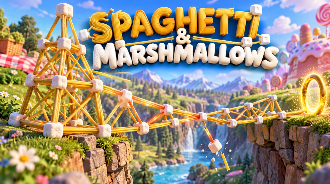 Spaghetti and Marshmallows Game